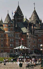 魁北克城标志性建筑——弗龙特纳克城堡