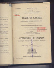 加拿大1921年度贸易报告（1922年出版）
